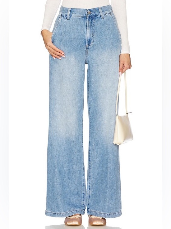 pistola Denim - PISTOLA Dalia High Rise Wide Leg Trouser Jeans Palo Alto Wash Size 33 Lyocell